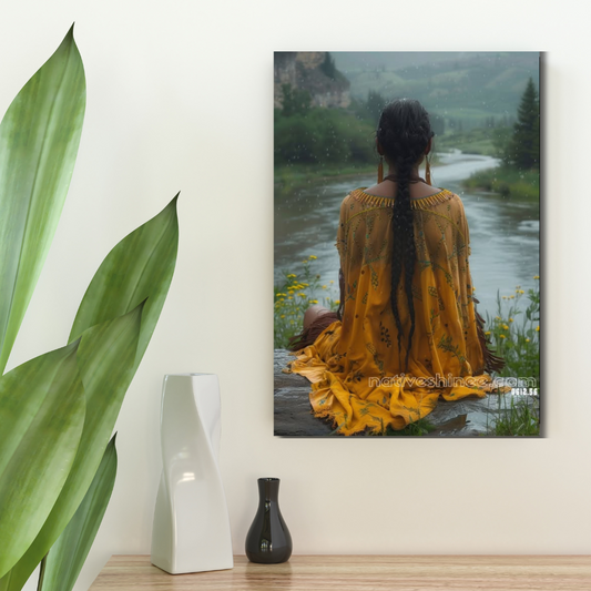 Whispers of the Rain Native American Canvas