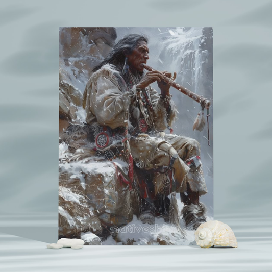 Spirit of the Flute Native American Canvas