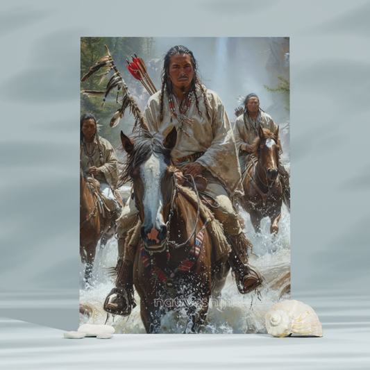 Unity with the Earth Native American Canvas