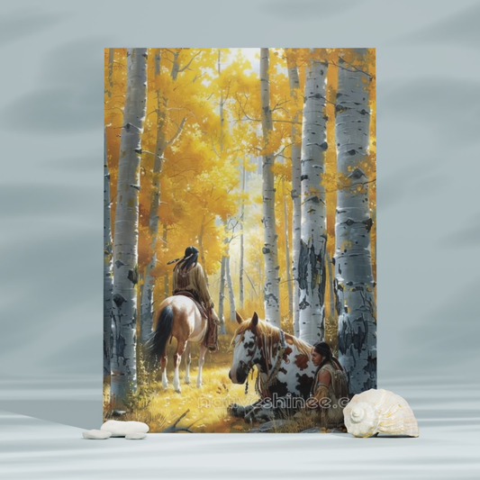 Soaring Leaves Native American Canvas