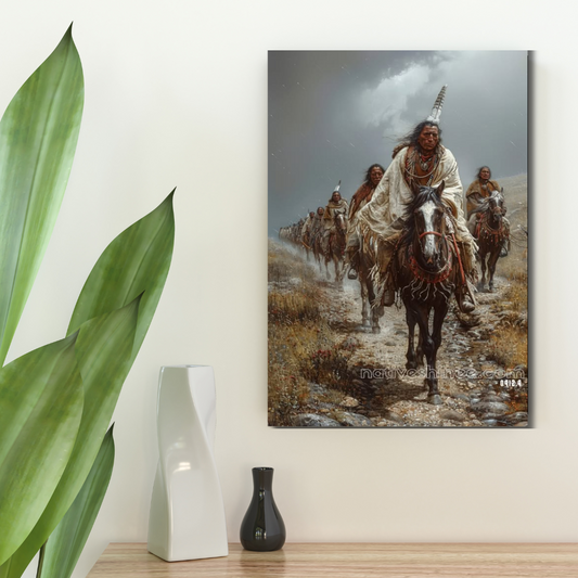 The Journey of Honor Native American Canvas