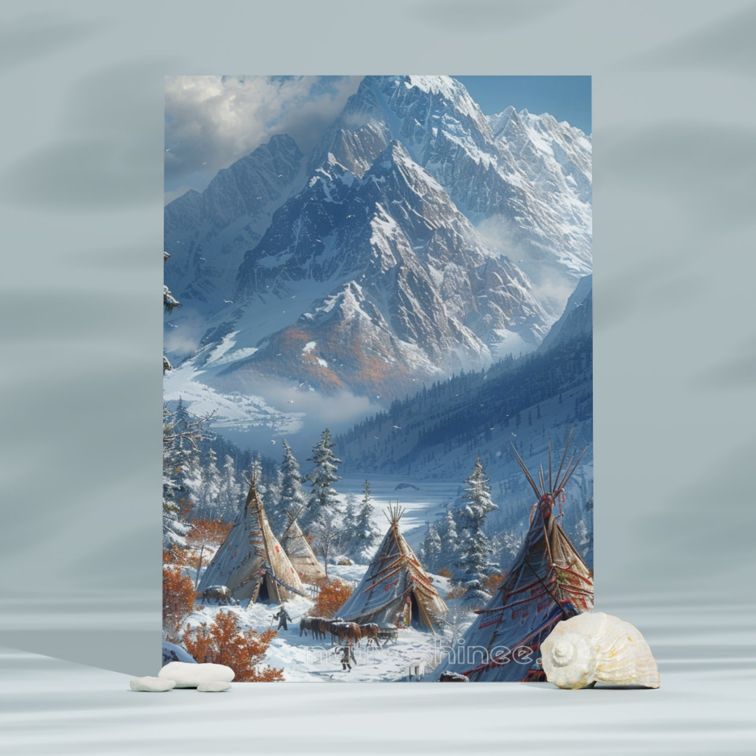 Guardian of the Peaks Native American Canvas