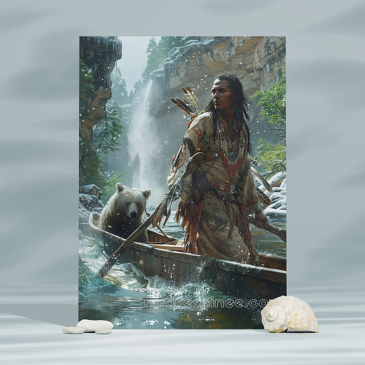 Flow of Unity Native American Canvas