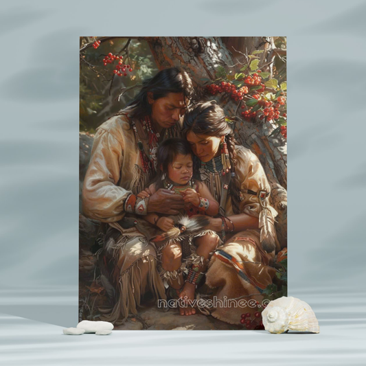 Whispers of the Wild Native American Canvas