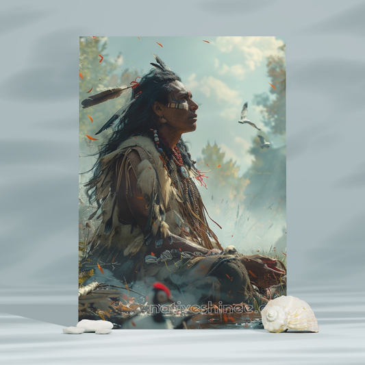 Sacred Reflections Native American Canvas