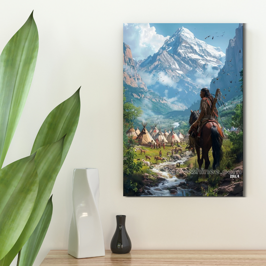Valley of Sacred Peace Native American Canvas