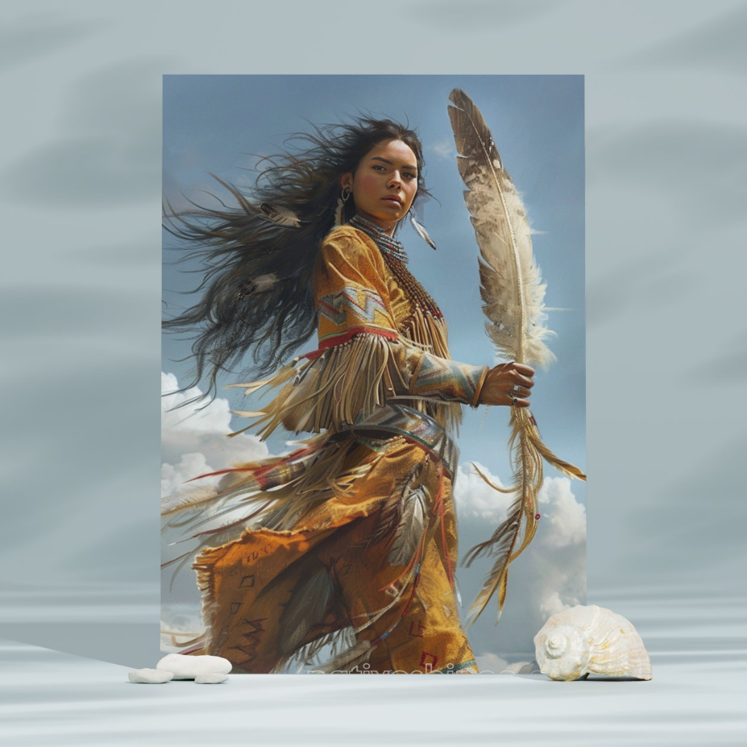Guardian of the Earth Native American Canvas