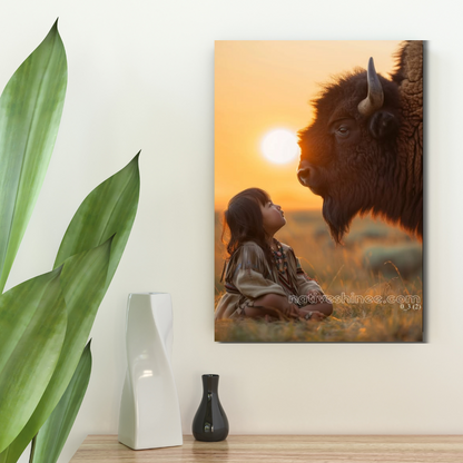 The Sacred Connection Native American Canvas