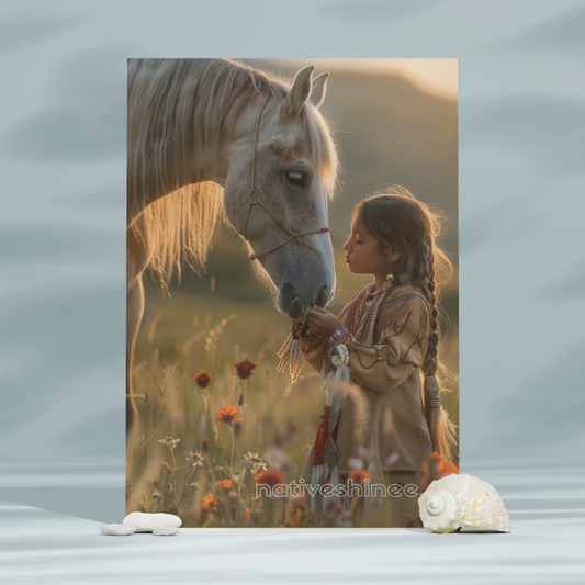 Whispers of Friendship Native American Canvas