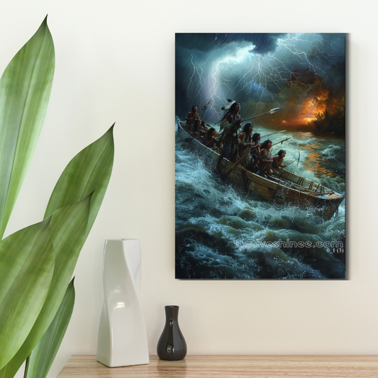 Through the Tempest Native American Canvas