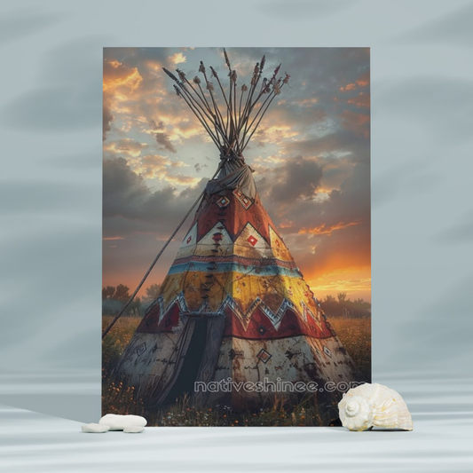 Sanctuary of the Sunset Native American Canvas