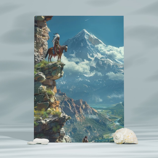 Watchers of the Sacred Valley Native American Canvas