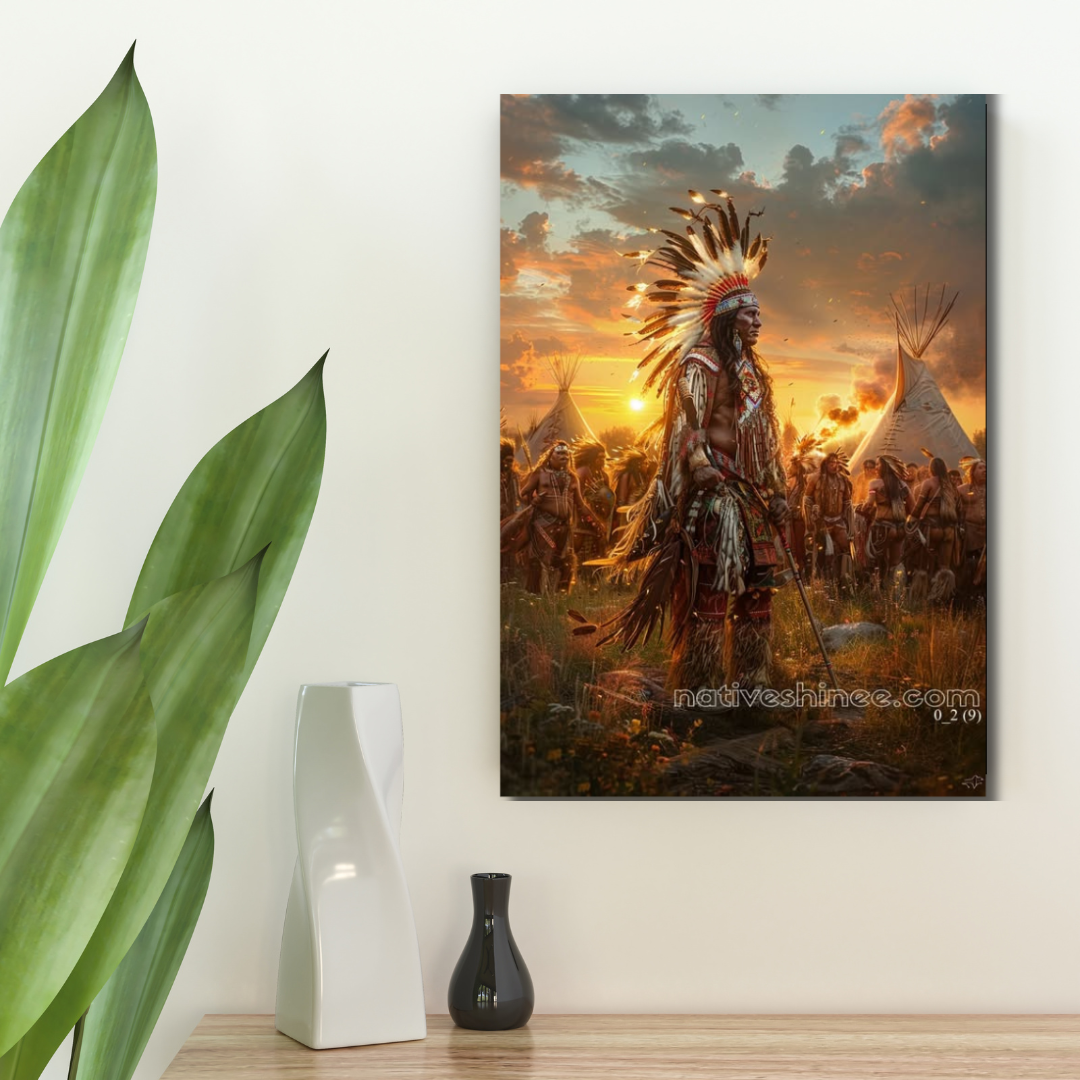 Keeper of the Dawn: A Native American Canvas