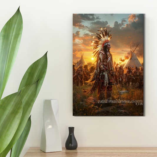 Keeper of the Dawn: A Native American Canvas