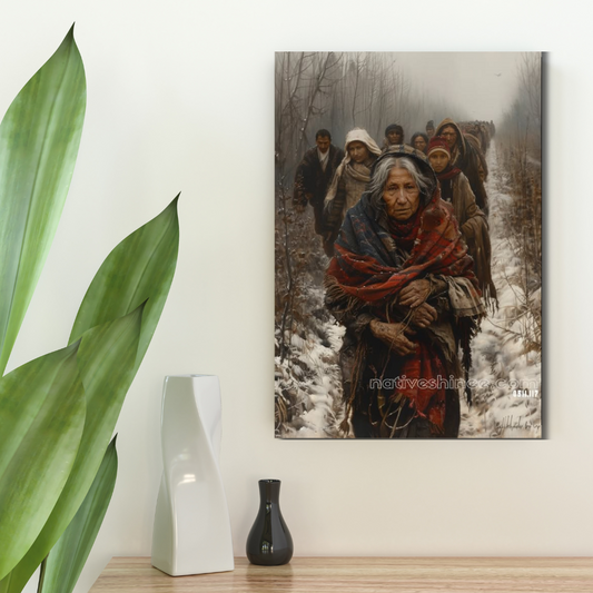 Path of Resilience: A Native American Canvas