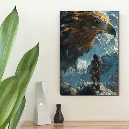 Guardian of the Summit Native American Canvas