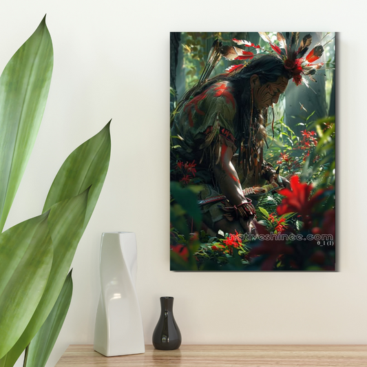 Whispers of the Sacred Forest Native American Canvas