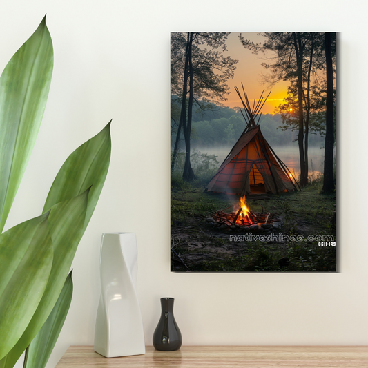 Thundering Herd Native American Canvas