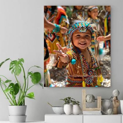 Joyful Spirit - Native American Canvas