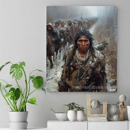 Path of Unyielding Strength Native American Canvas