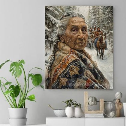Echoes of the Ancestors Native American Canvas – NativeShinee