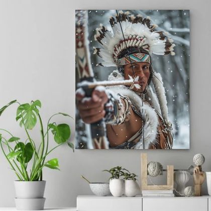 Shoot for the Moon - Native American Canvas