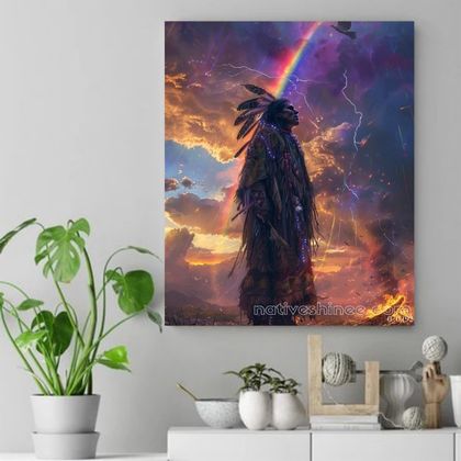 Whispers of the Wind Native American Canvas