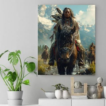 Soul of the Prairie Native American Canvas