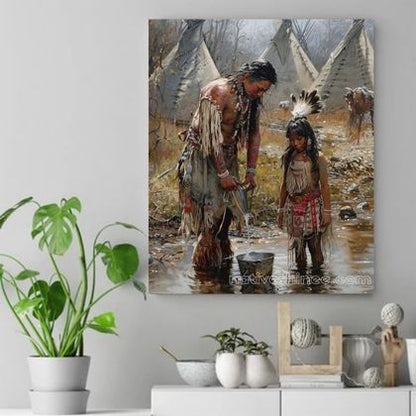 Wisdom of the Waters Native American Canvas VA