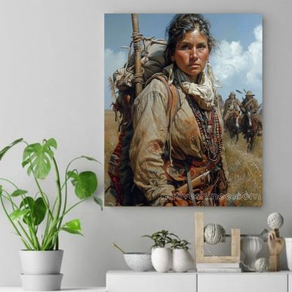 The Resilient Wanderer Native American Canvas VA