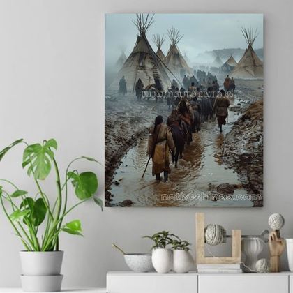 Echoes of the Journey Native American Canvas VA