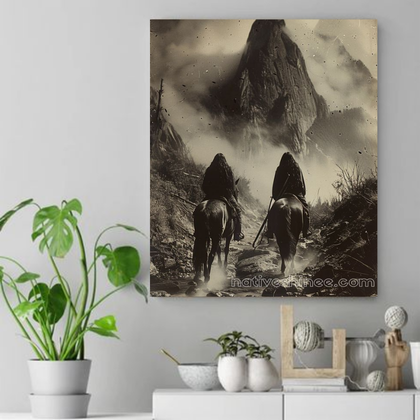 Journey to the Sacred Peaks Native American Canvas VA