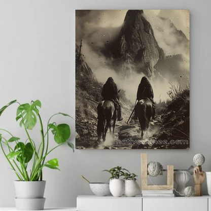 Journey to the Sacred Peaks Native American Canvas VA