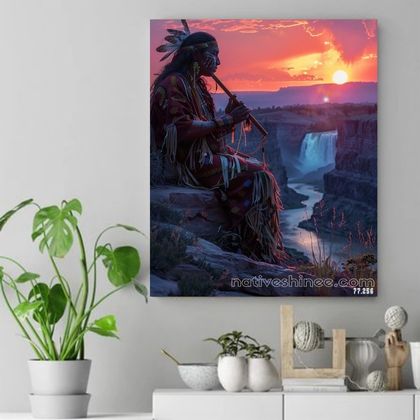 Melody of the Dusk Native American Canvas VA