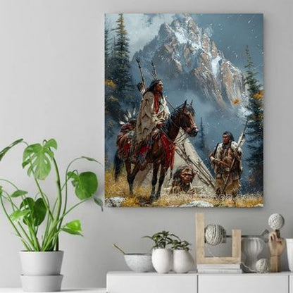 Guardians of the Mountain Native American Canvas VA