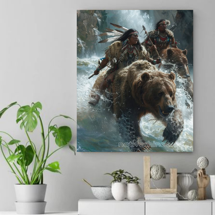 Guardians of the Great Bear Native American Canvas