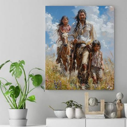 The Guiding Path Native American Canvas VA