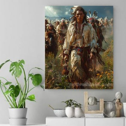 Warrior’s Return Native American Canvas VA