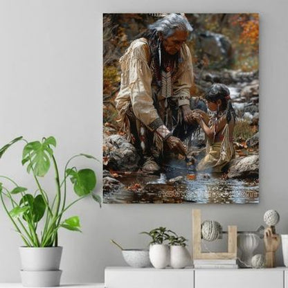 Wisdom of the Water Native American Canvas VA