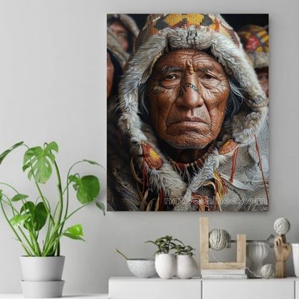 Elder of the Tribes Native American Canvas VA