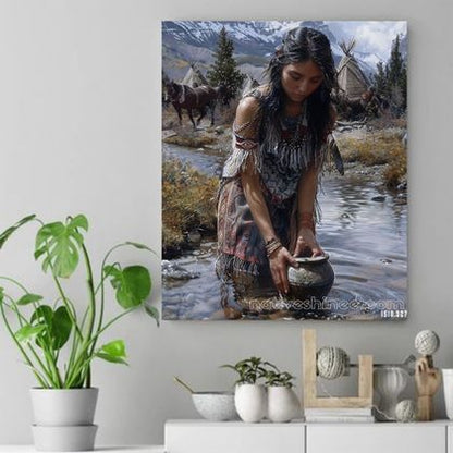 Reflections of Heritage Native American Canvas