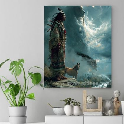 Spirit of the Great Bear Native American Canvas VA