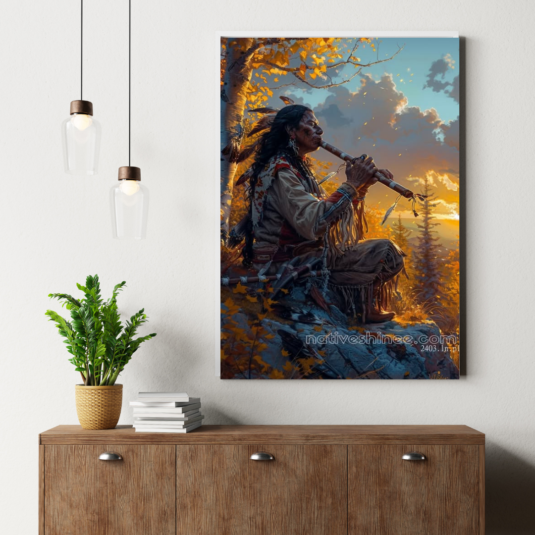 Music Speaks Native American Canvas