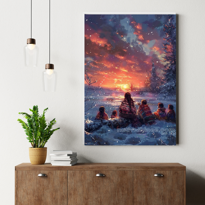 Restful Beginnings: Native American Canvas