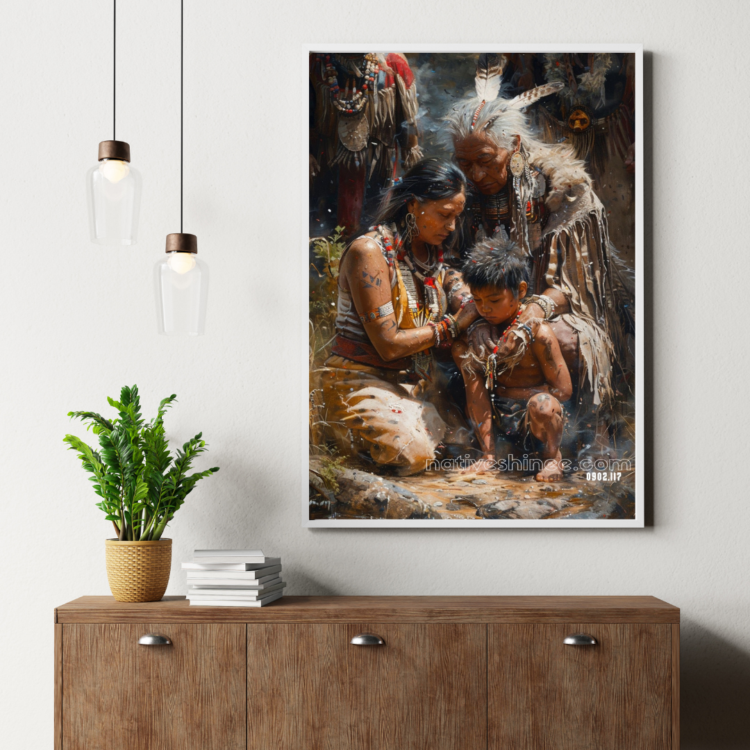 Guided by Ancestors Native American Canvas