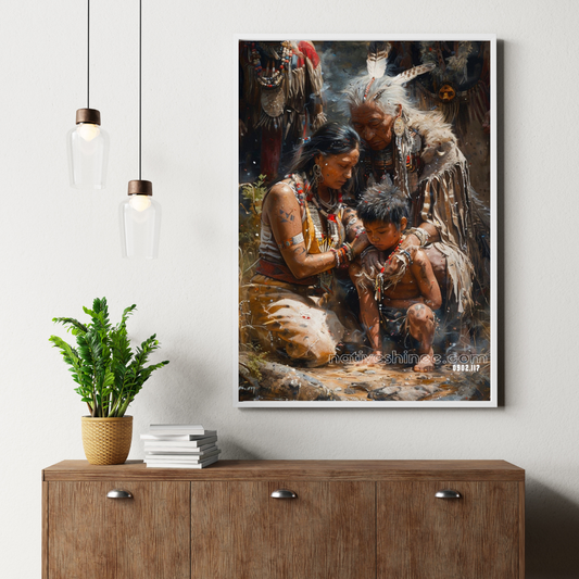 Guided by Ancestors Native American Canvas