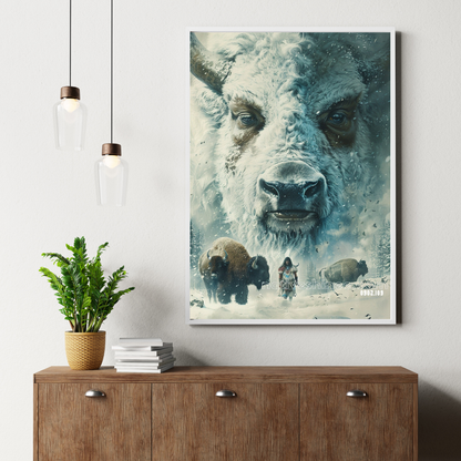 Spirit of the White Buffalo Native American Canvas