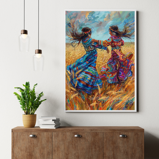 Happiness Shared Native American Canvas