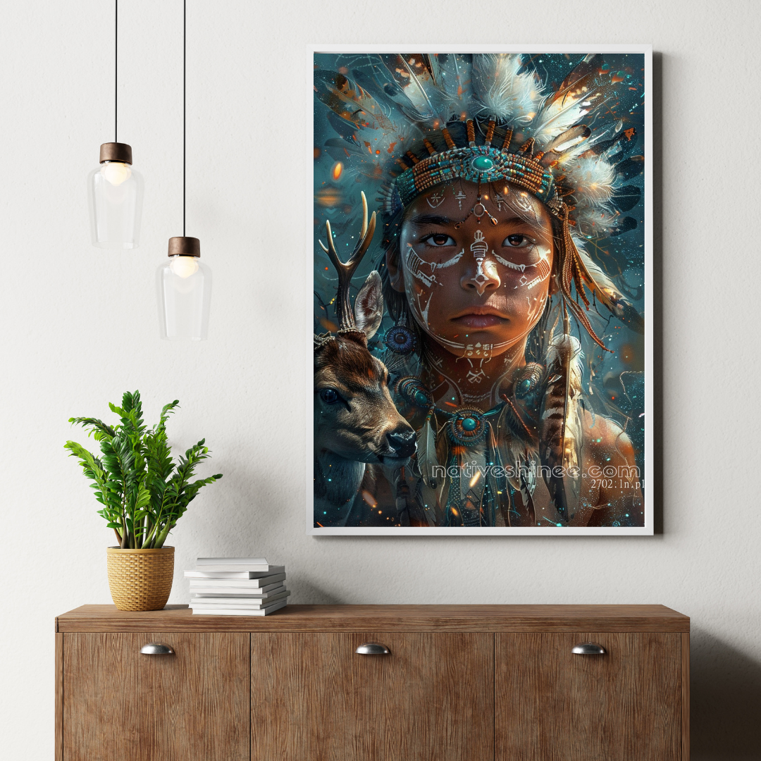 Spirit of the Land Native American Canvas
