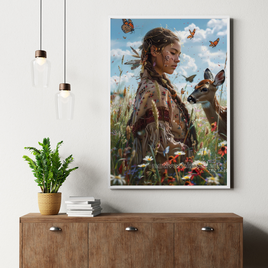 Whisper of the Meadow Native American Canvas